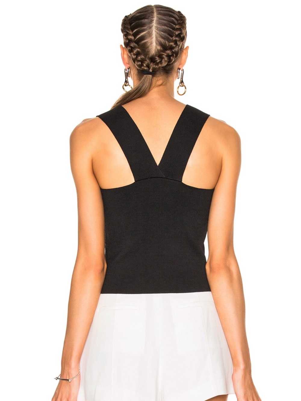 A.L.C. Lia Fitted Knit Cropped Tank Top Size Small - Picture 4 of 10
